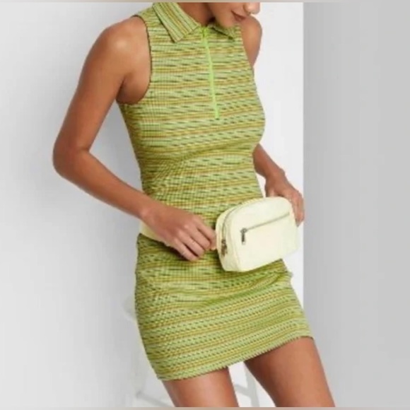 wild fable Dresses & Skirts - NWT Wild Fable Striped Polo Bodycon Mini Dress